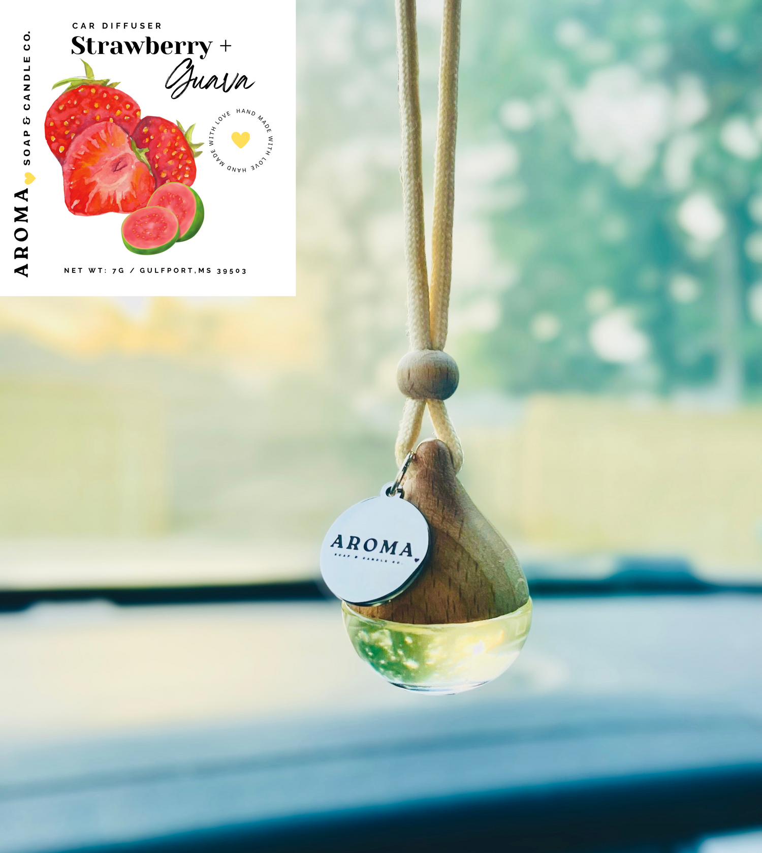 Strawberry + Guava Car diffuser