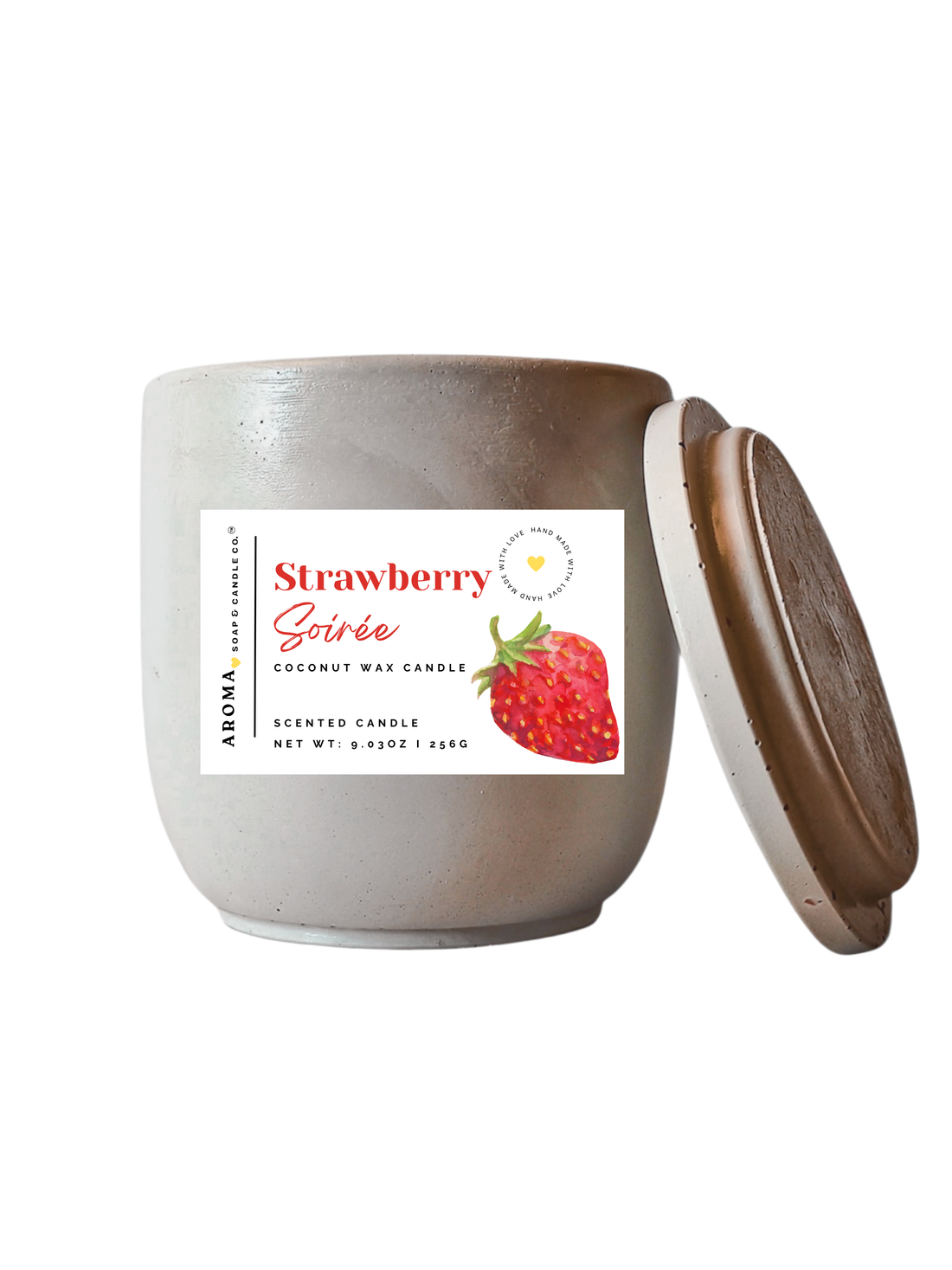 Strawberry Soirée - Signature Concrete Jar Candle