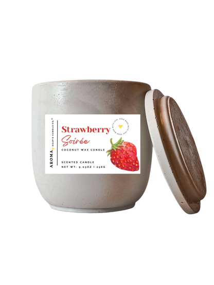 Strawberry Soirée - Signature Concrete Jar Candle