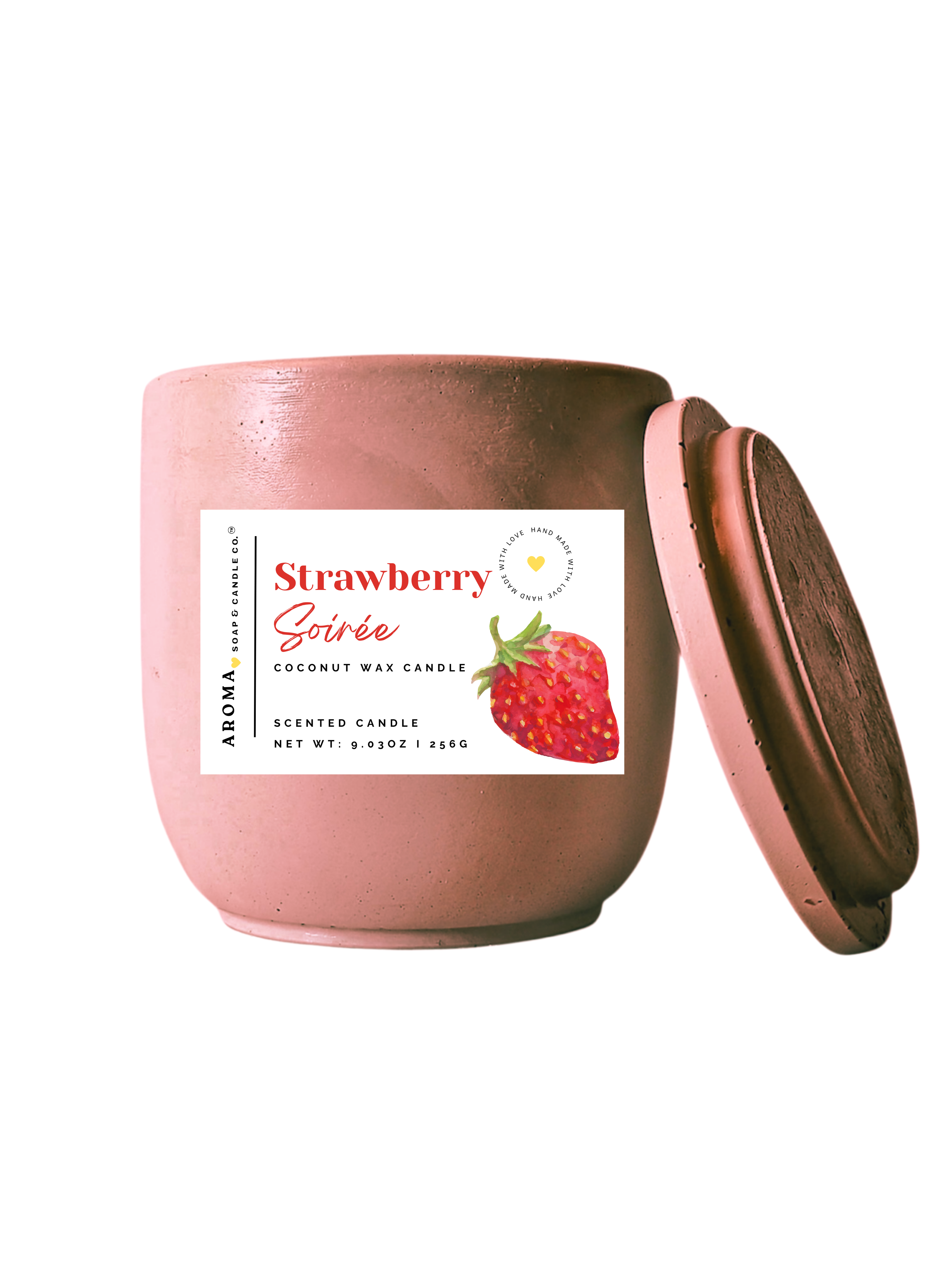 Strawberry Soirée - Signature Concrete Jar Candle