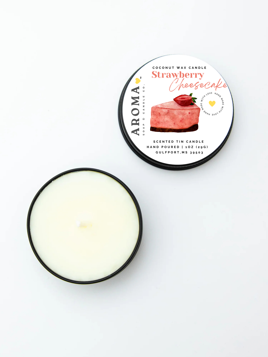 Strawberry Cheesecake Trial Size Candle - 1 oz