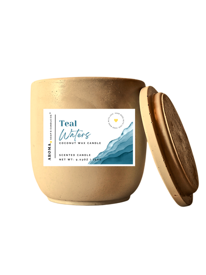 Teal Waters - Signature Concrete Jar Candle