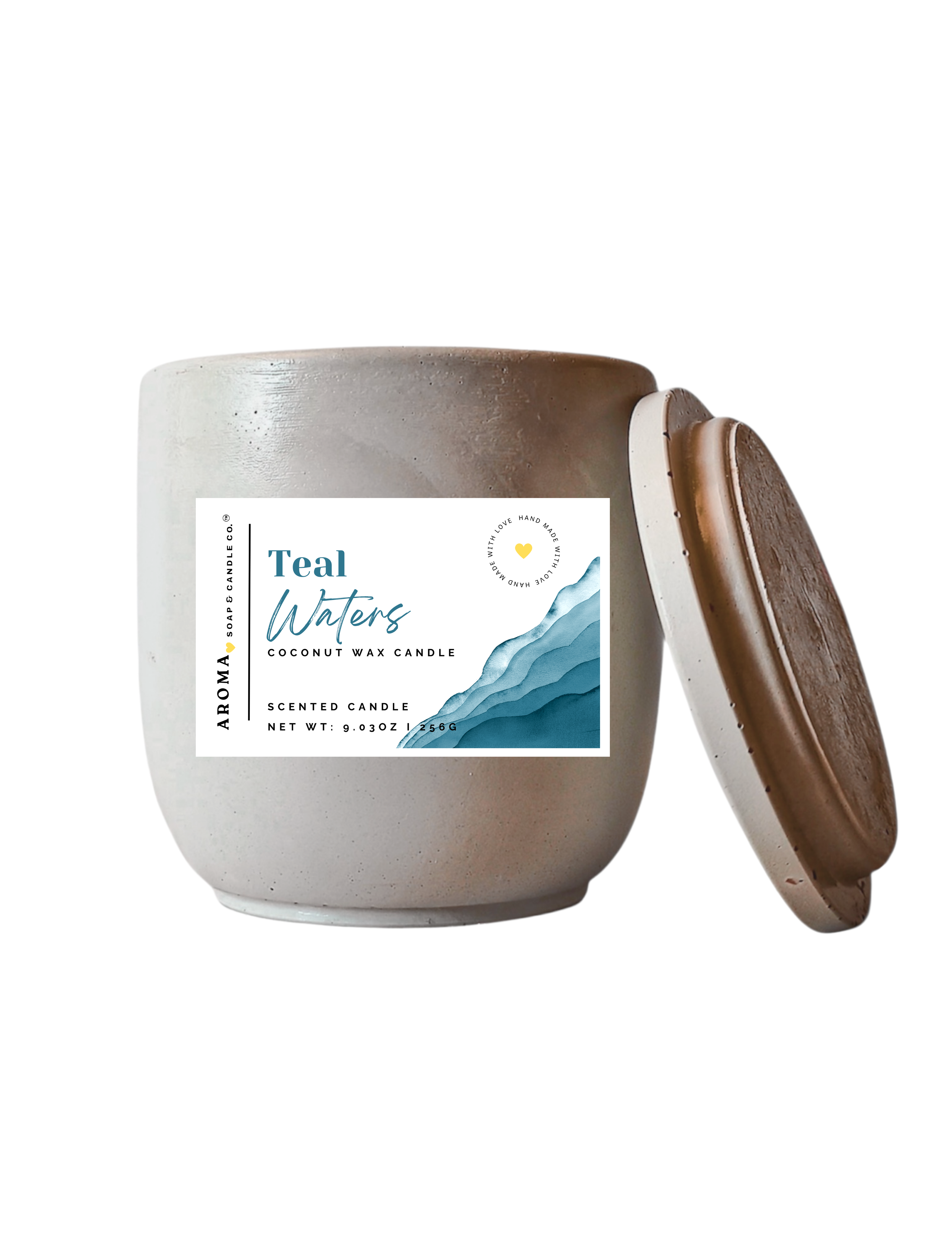 Teal Waters™ - Signature Concrete Jar Candle
