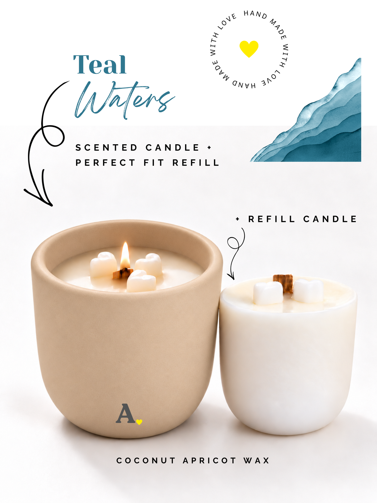 Teal Waters™ — More Than a Candle Bundle | Candle + Refill