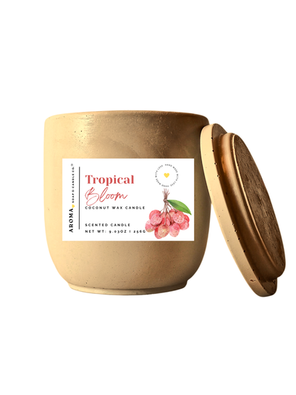 Tropical Bloom - Signature Concrete Jar Candle