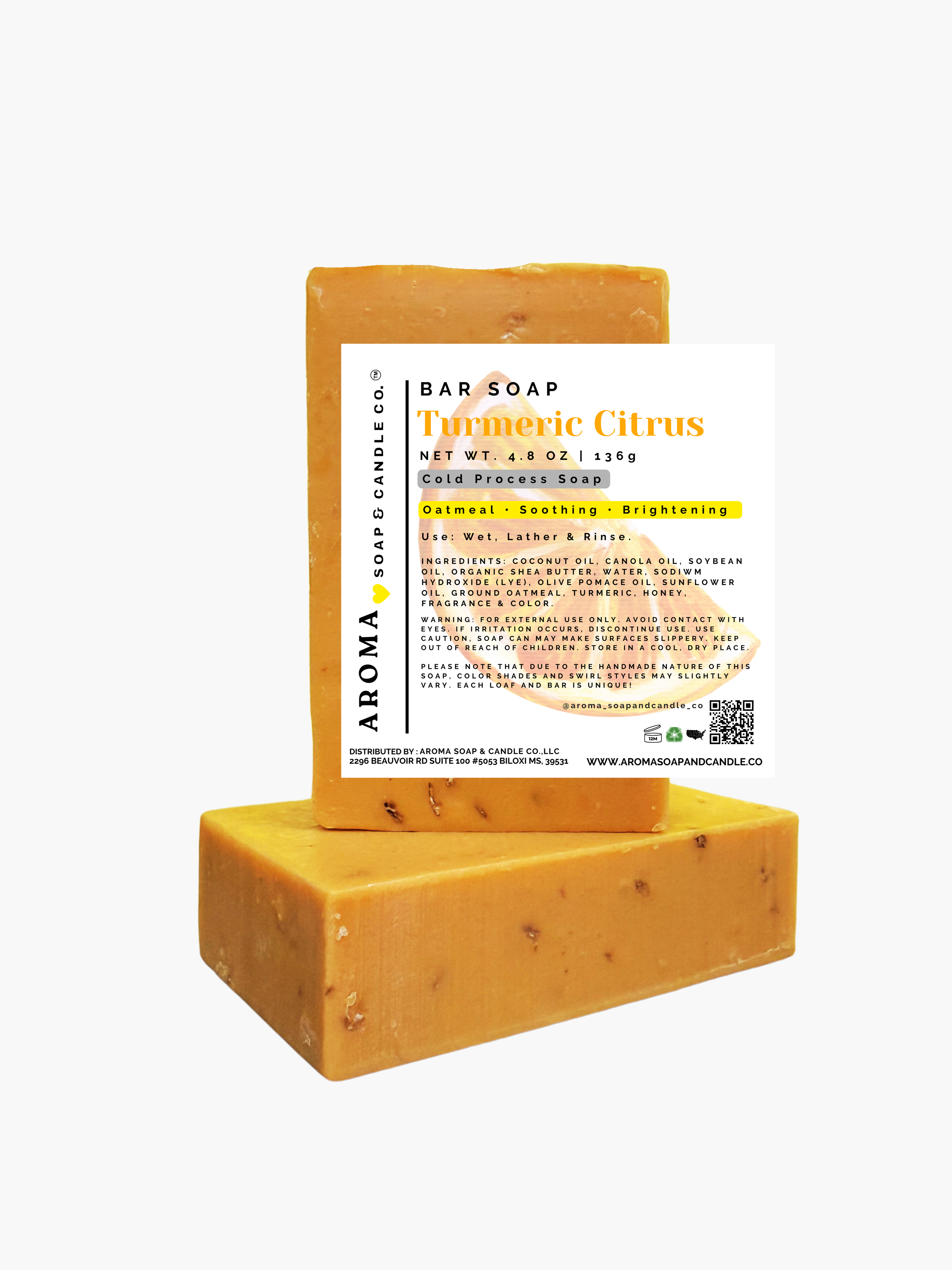 Turmeric Citrus Cold Process Soap
