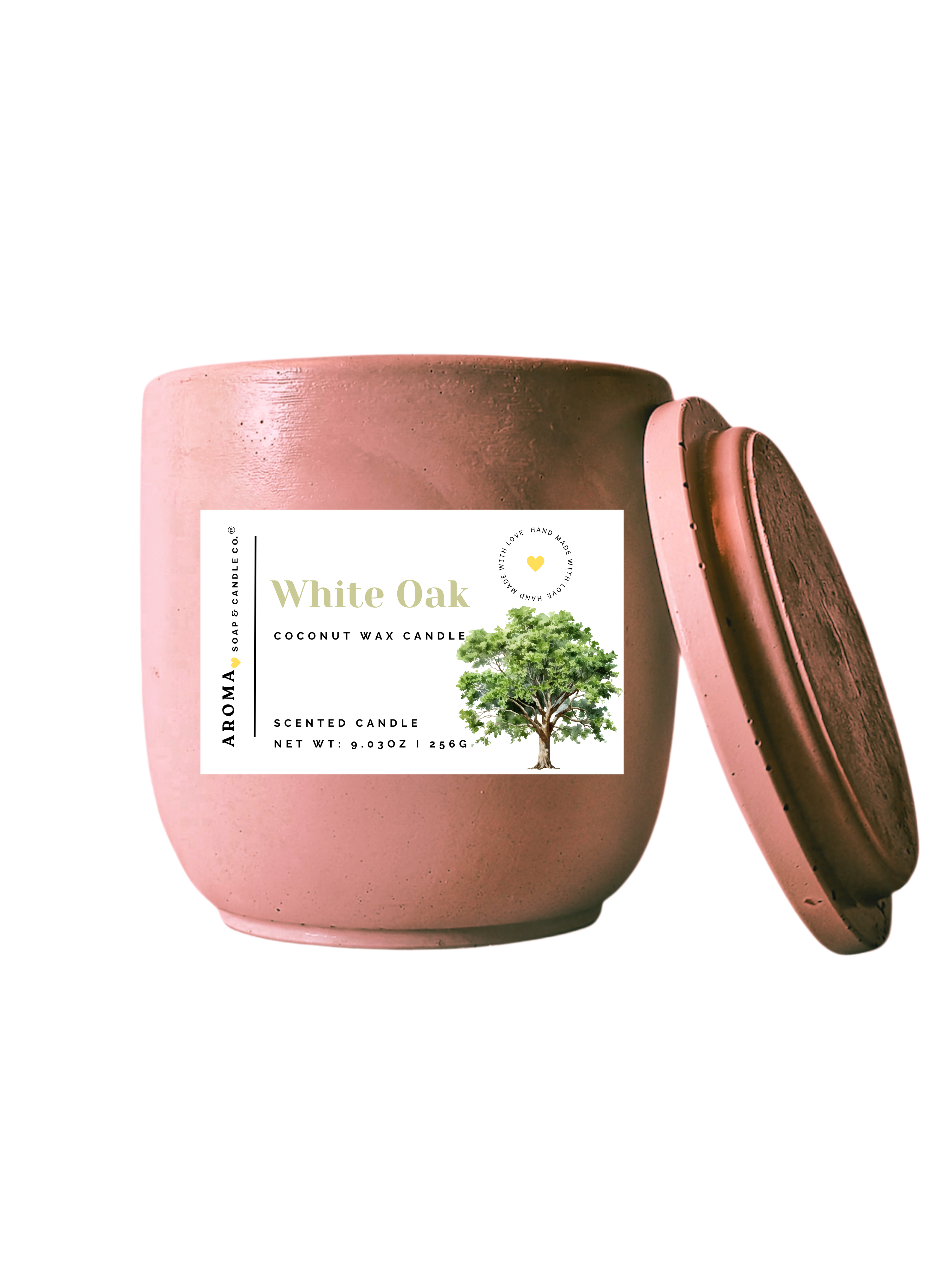 White Oak - Signature Concrete Candle Jar