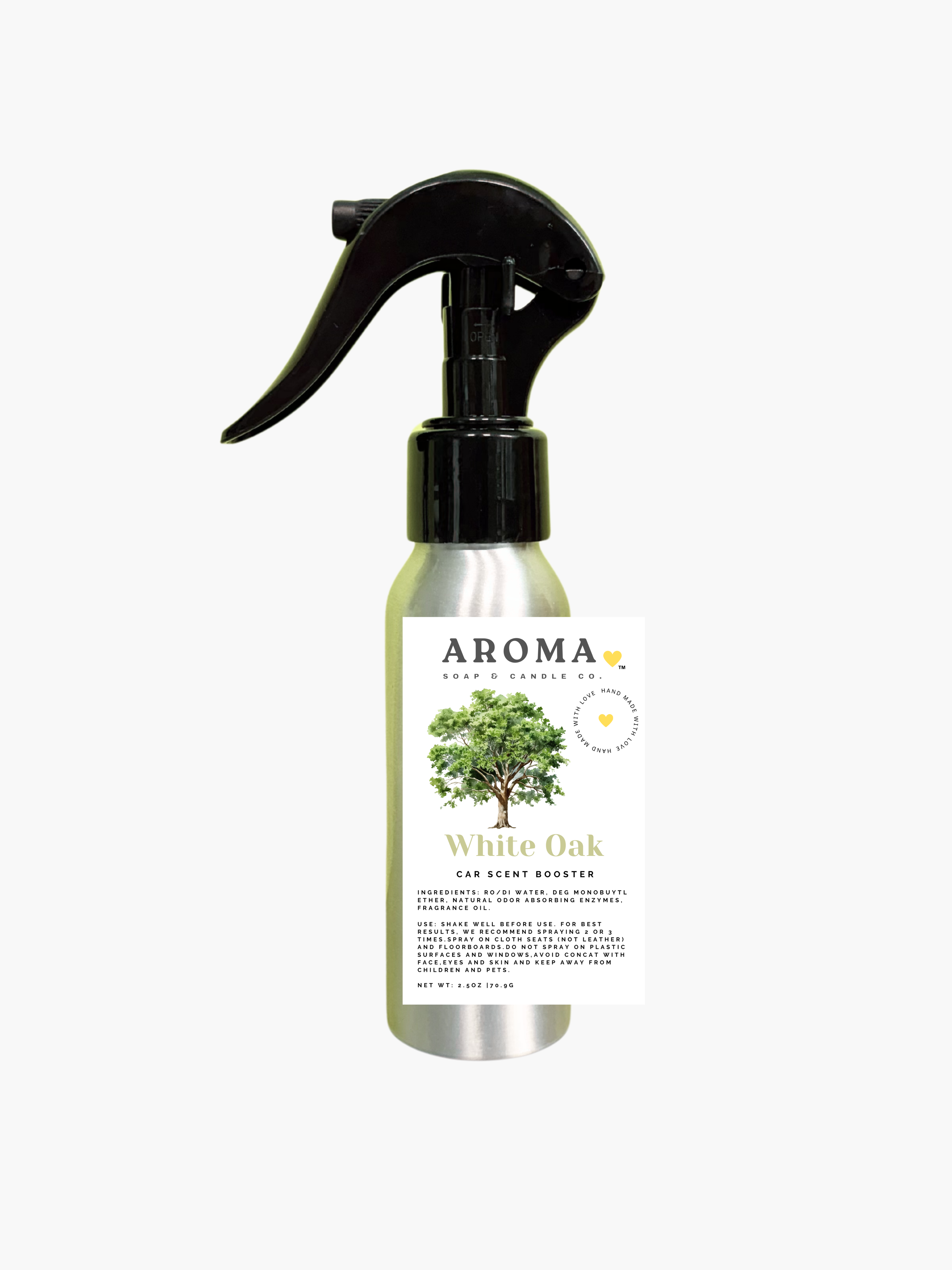 White Oak Car Scent Booster Spray
