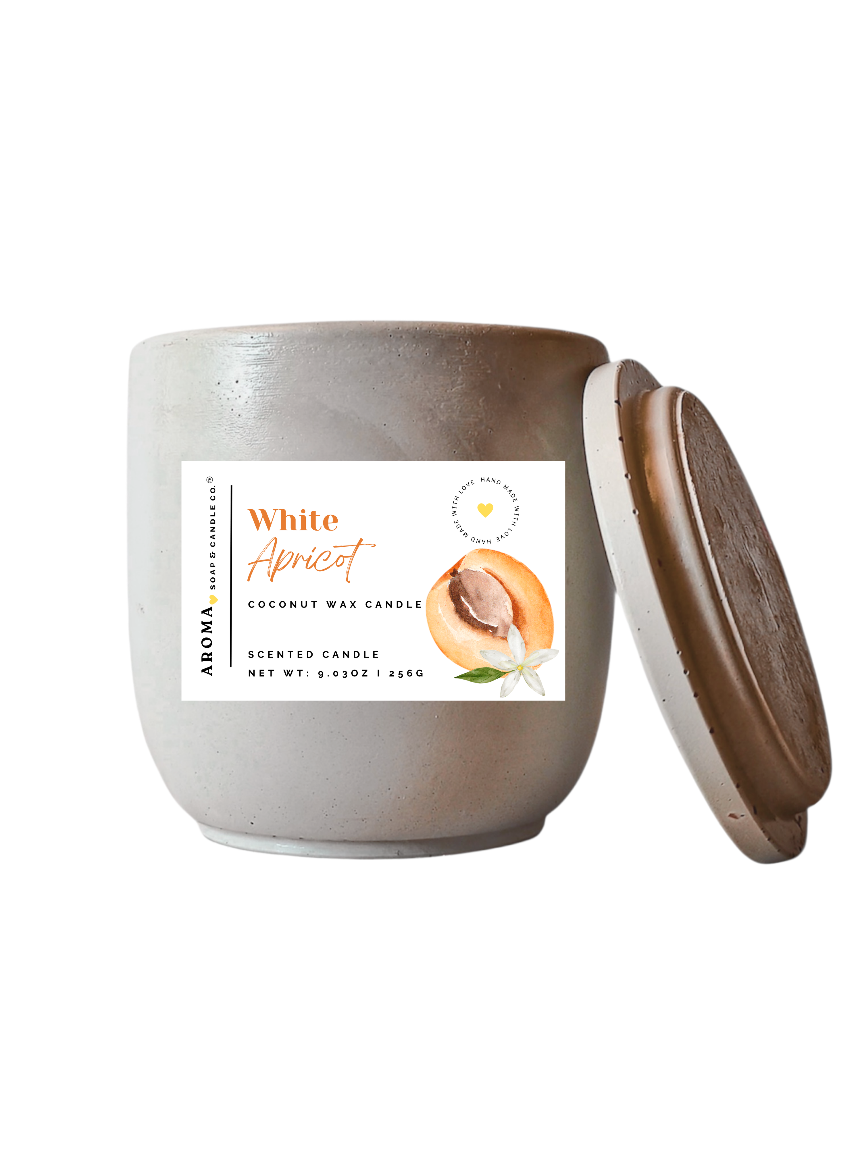 White Apricot - Signature Concrete Jar Candle
