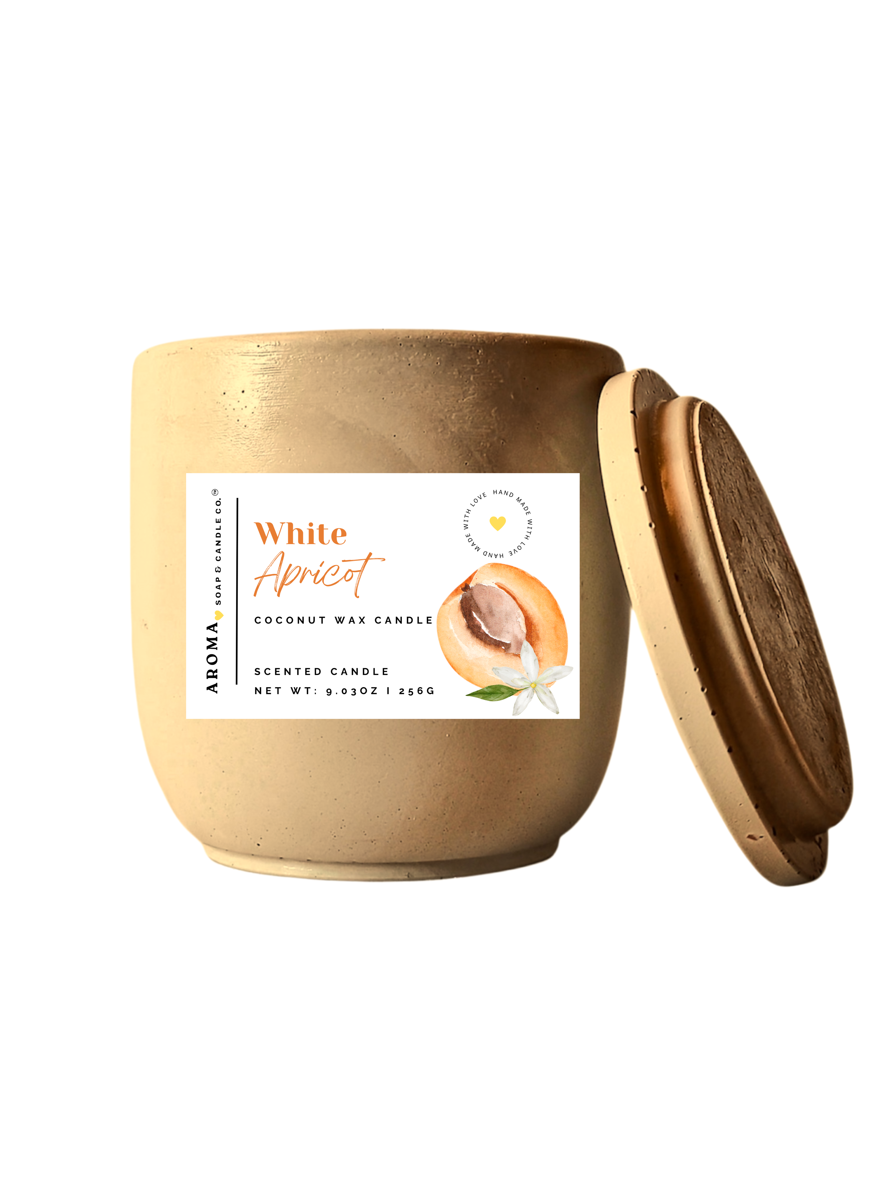 White Apricot - Signature Concrete Jar Candle