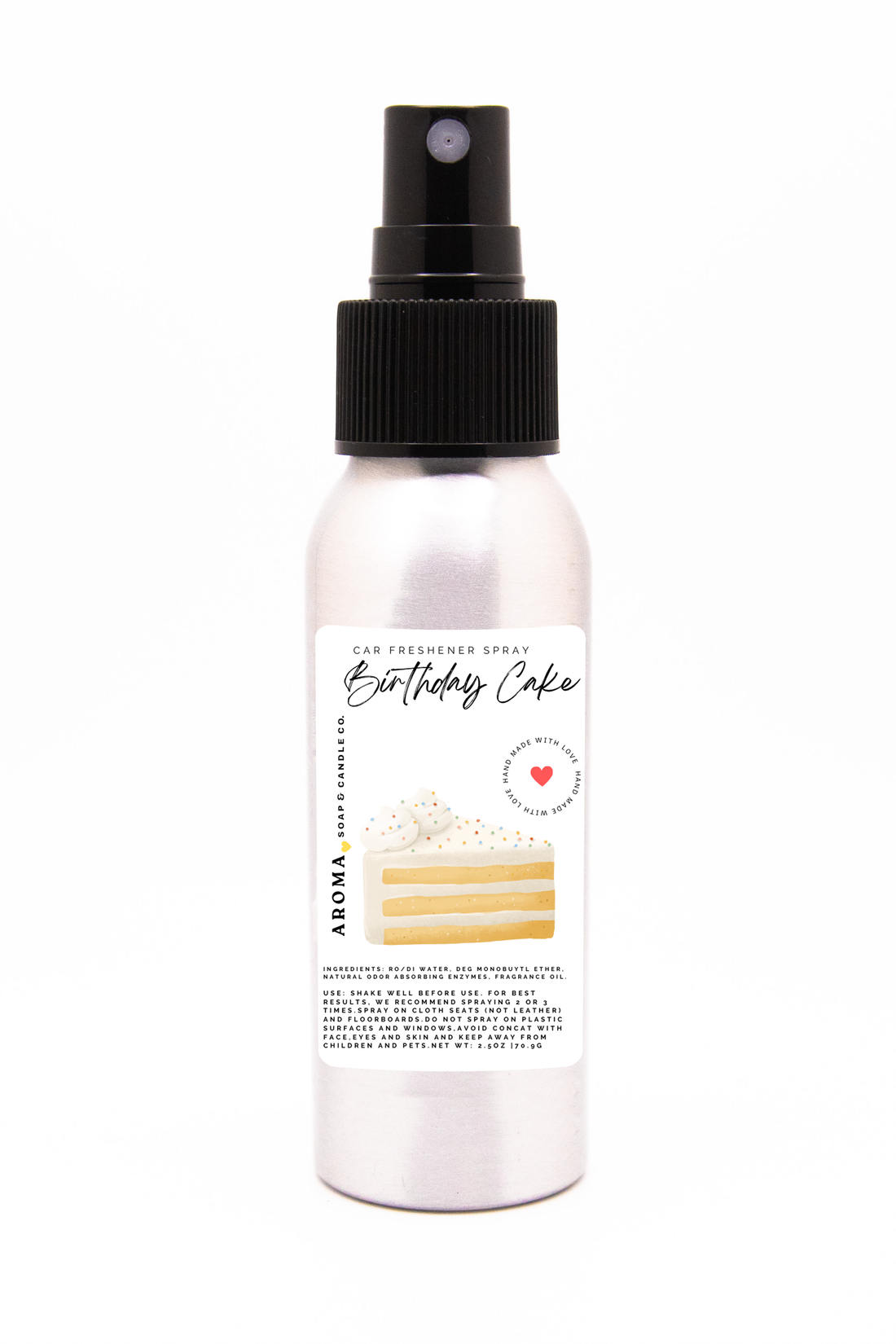 Birthday Cake Car Freshener Spray