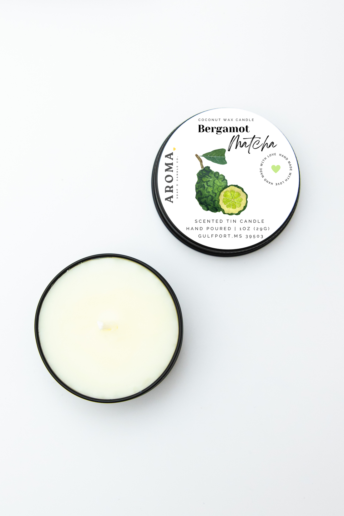 Bergamot Matcha Sample Candle