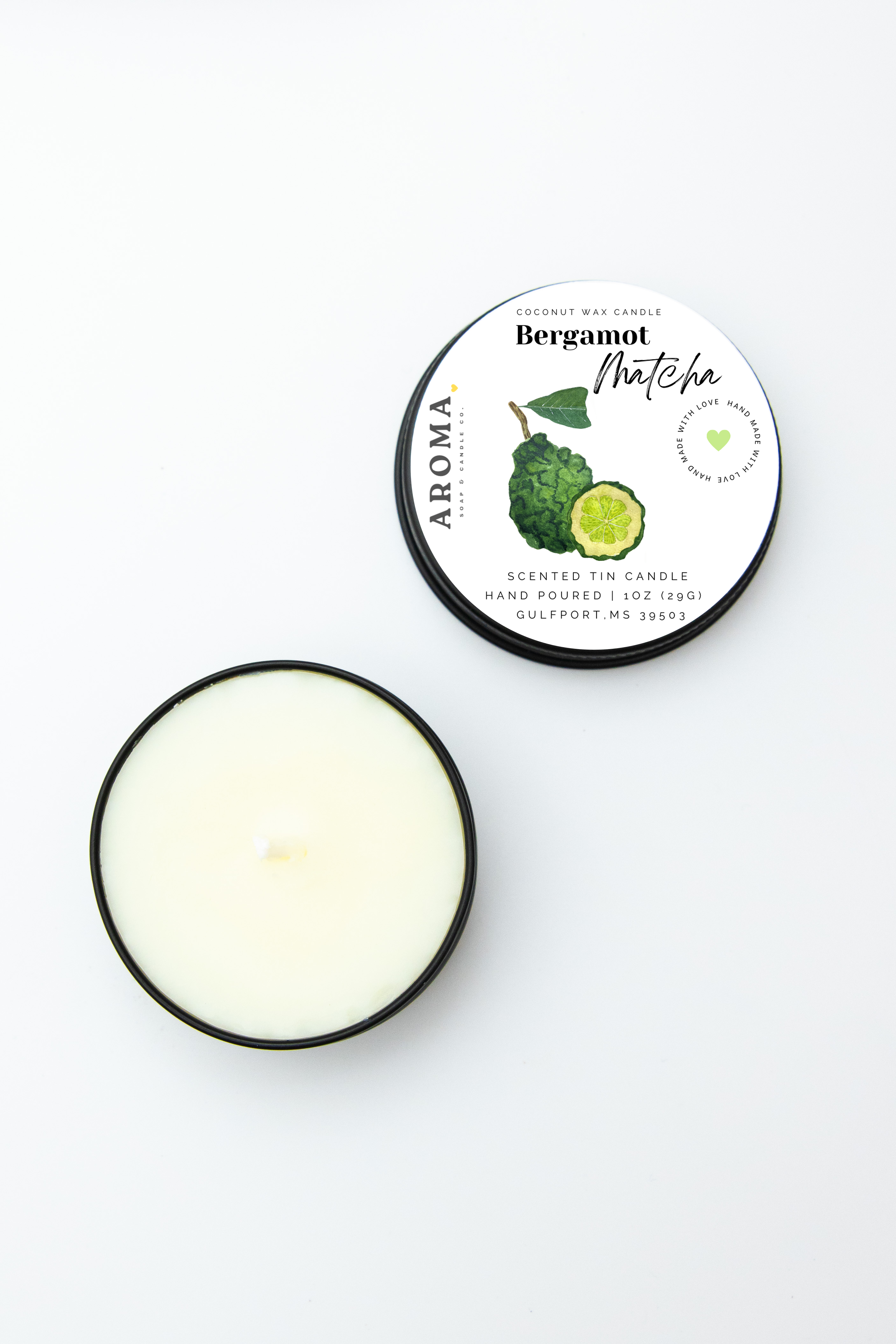 Bergamot Matcha Sample Candle