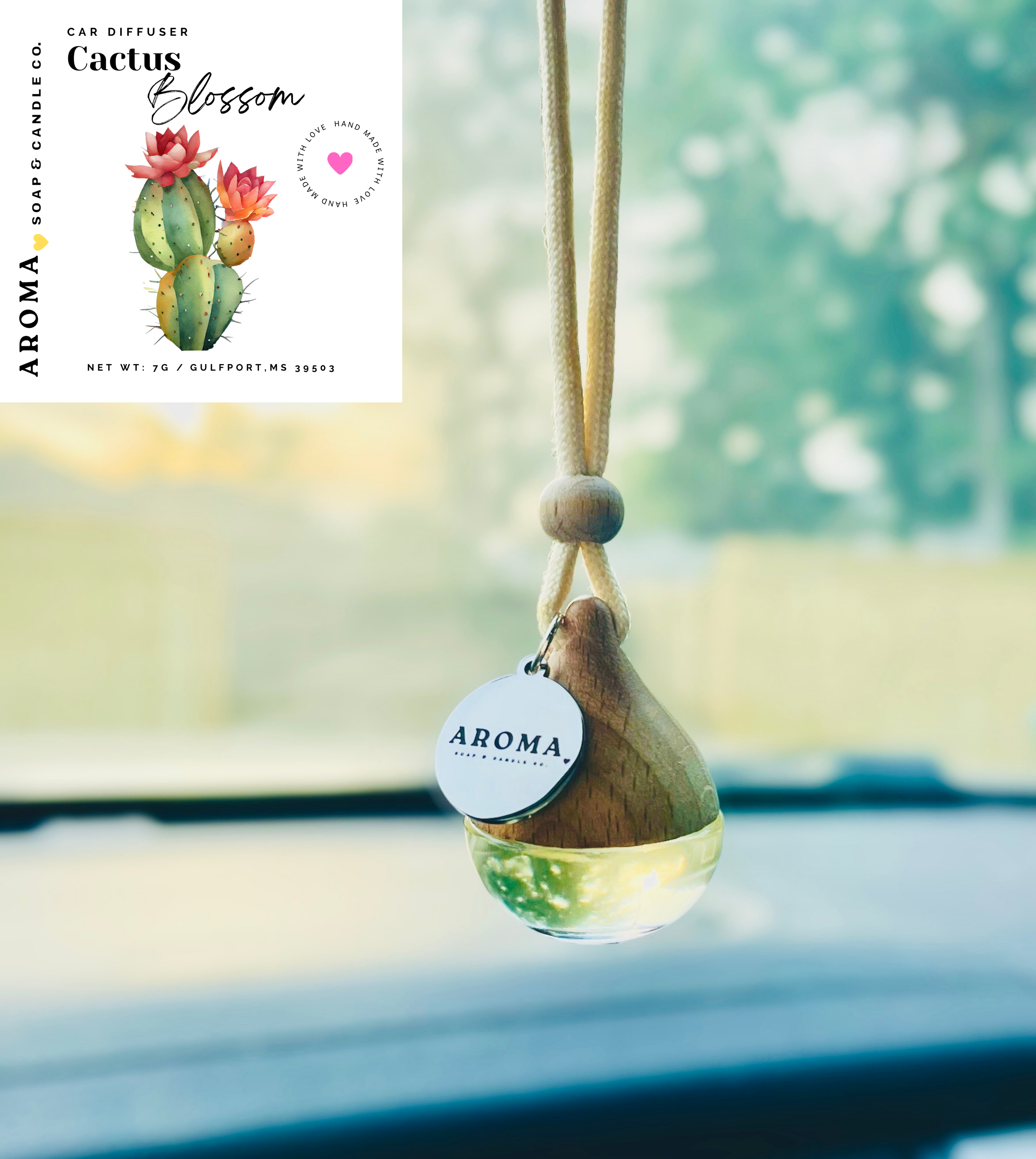 Cactus Blossom Car Diffuser