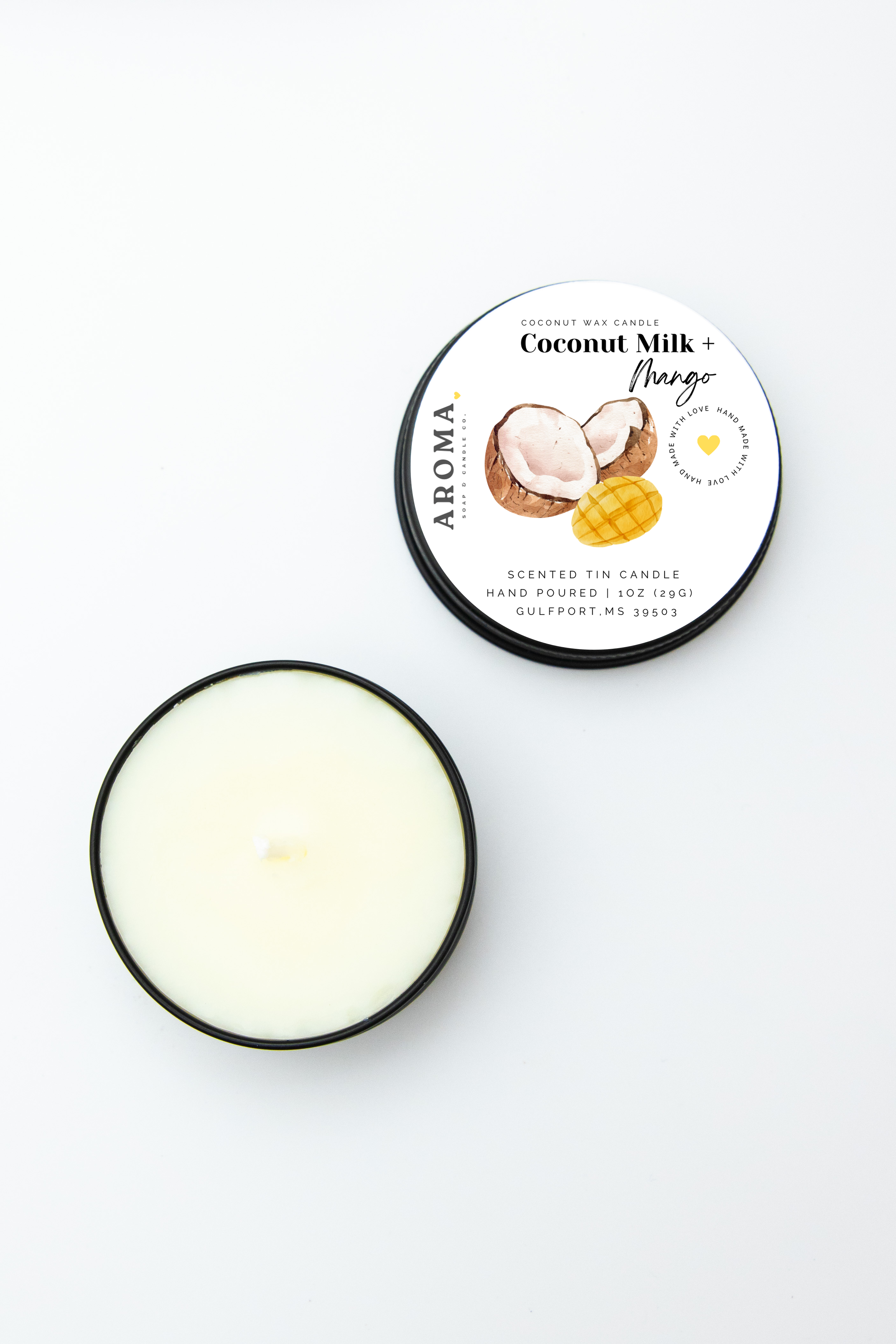 Coconut Milk + Mango Sample Candle