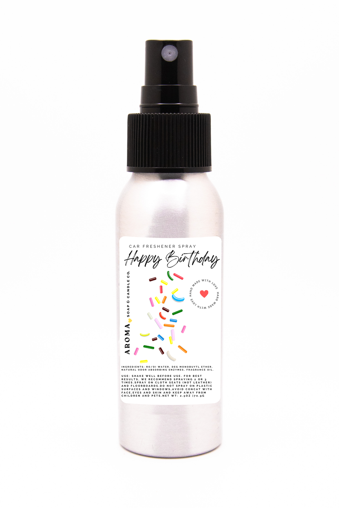 Happy Birthday Car Freshener Spray