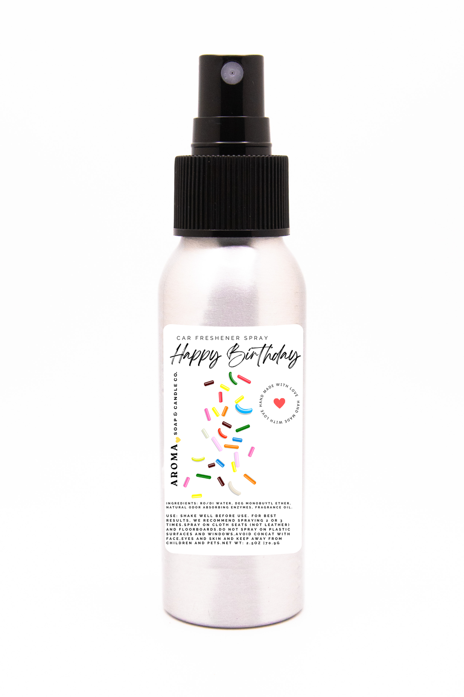 Happy Birthday Car Freshener Spray