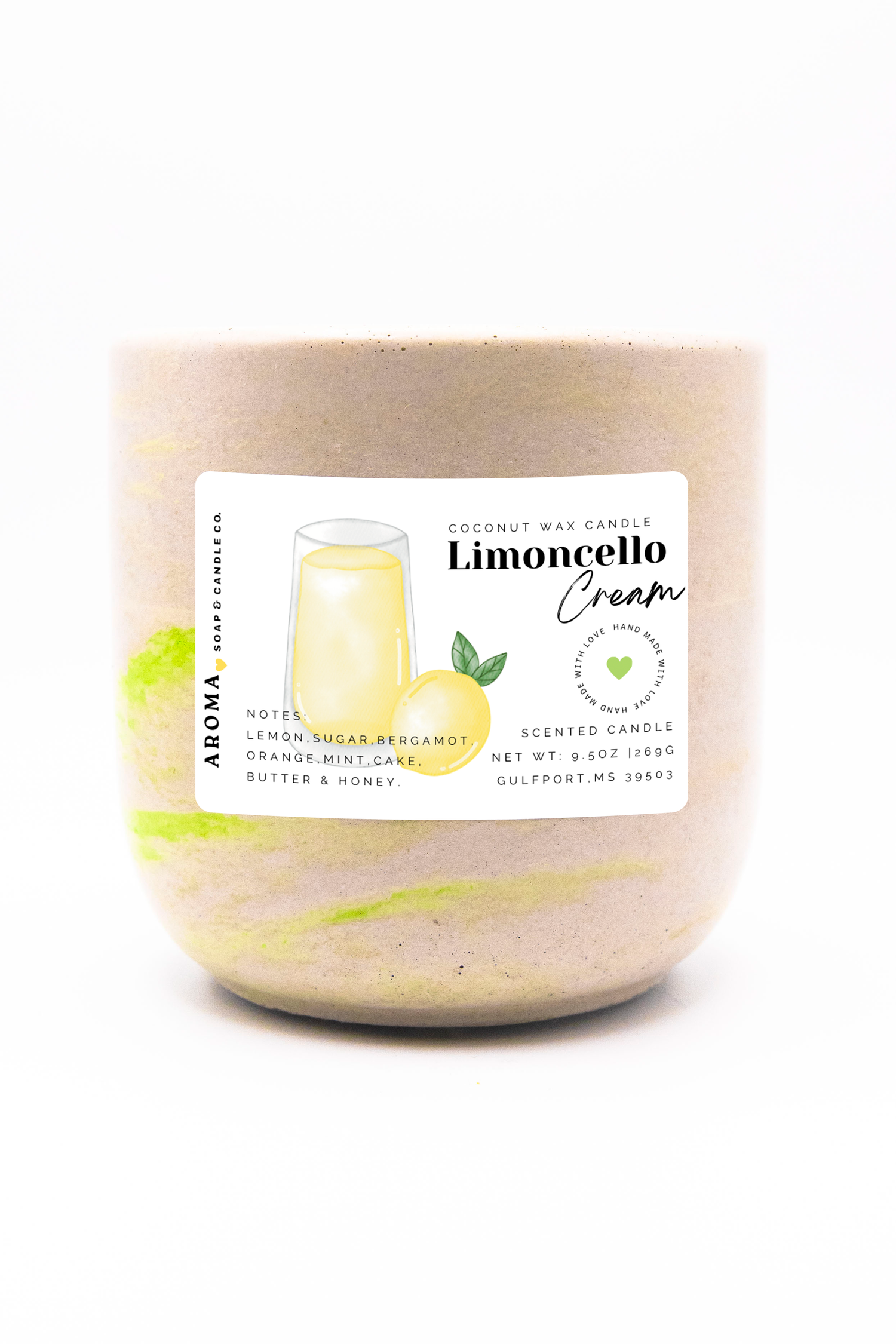 Limoncello Cream Coconut Wax Candle