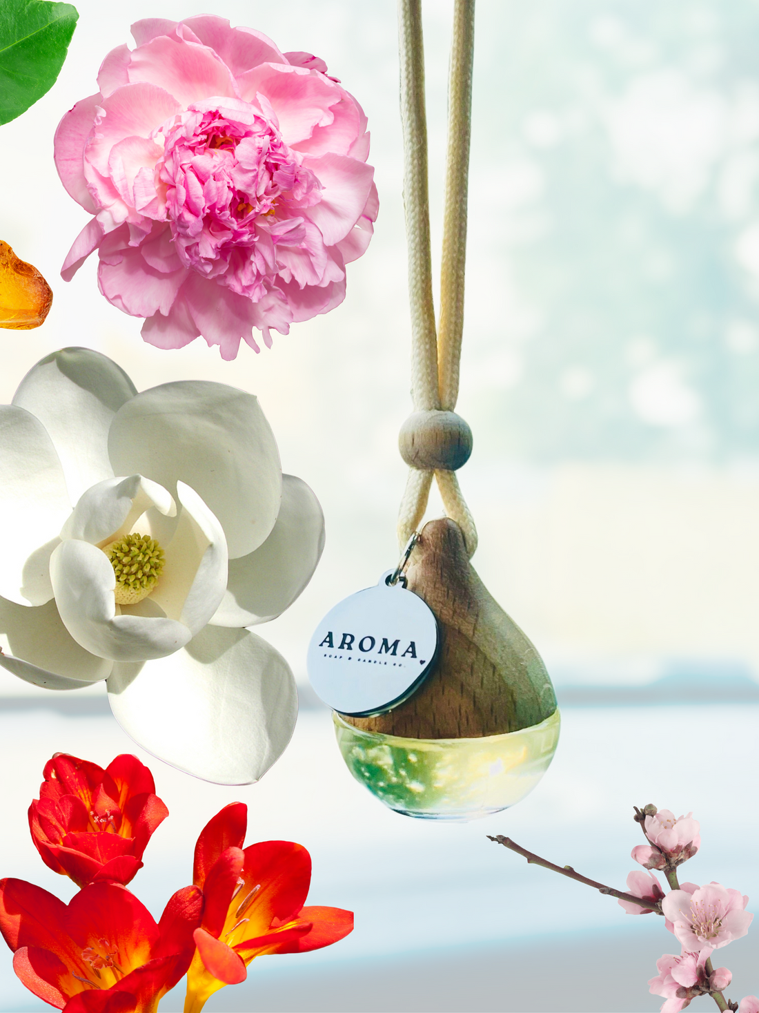 Magnolia + Peony Car Diffuser