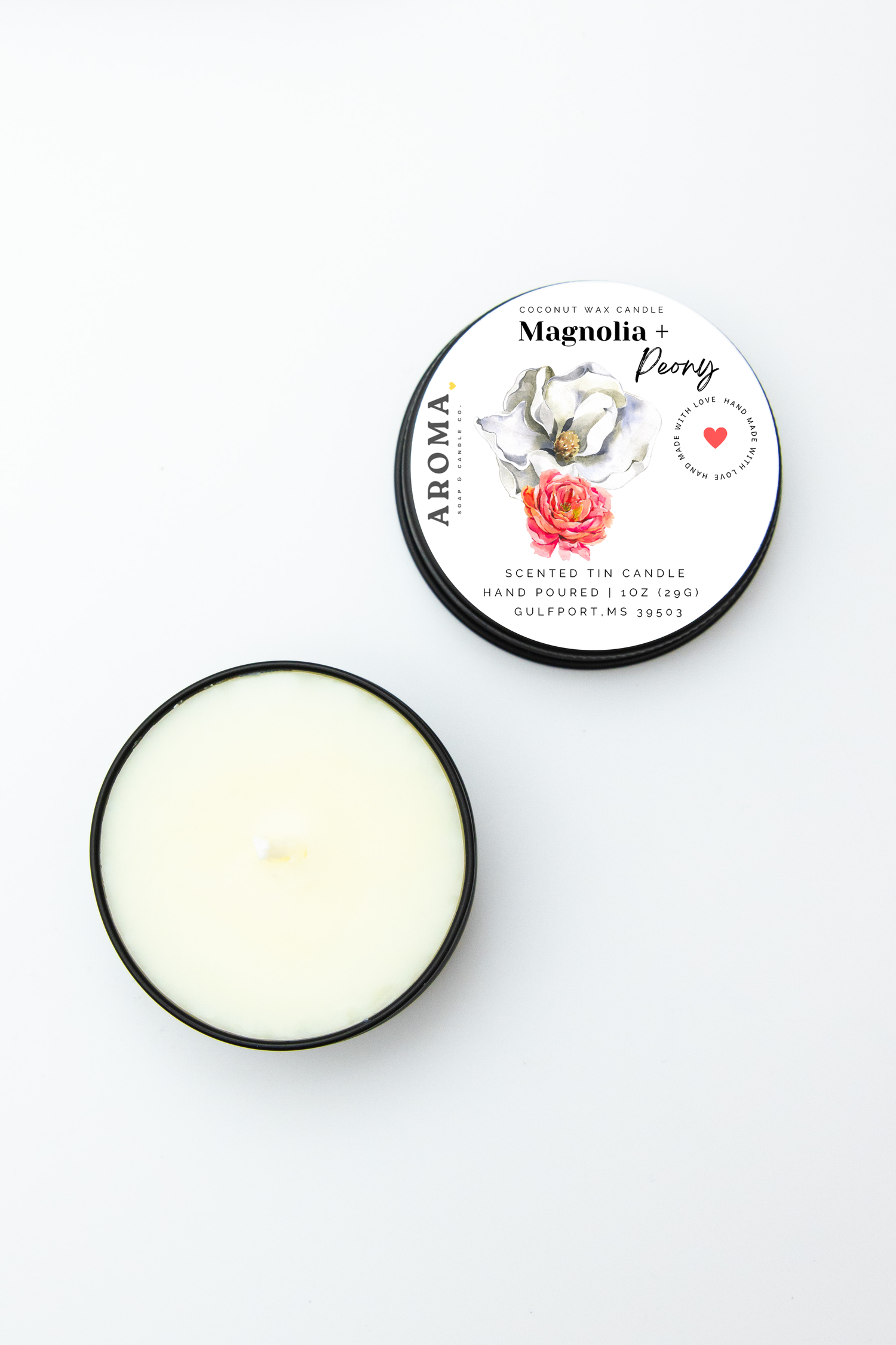 Magnolia + Peony Sample Candle