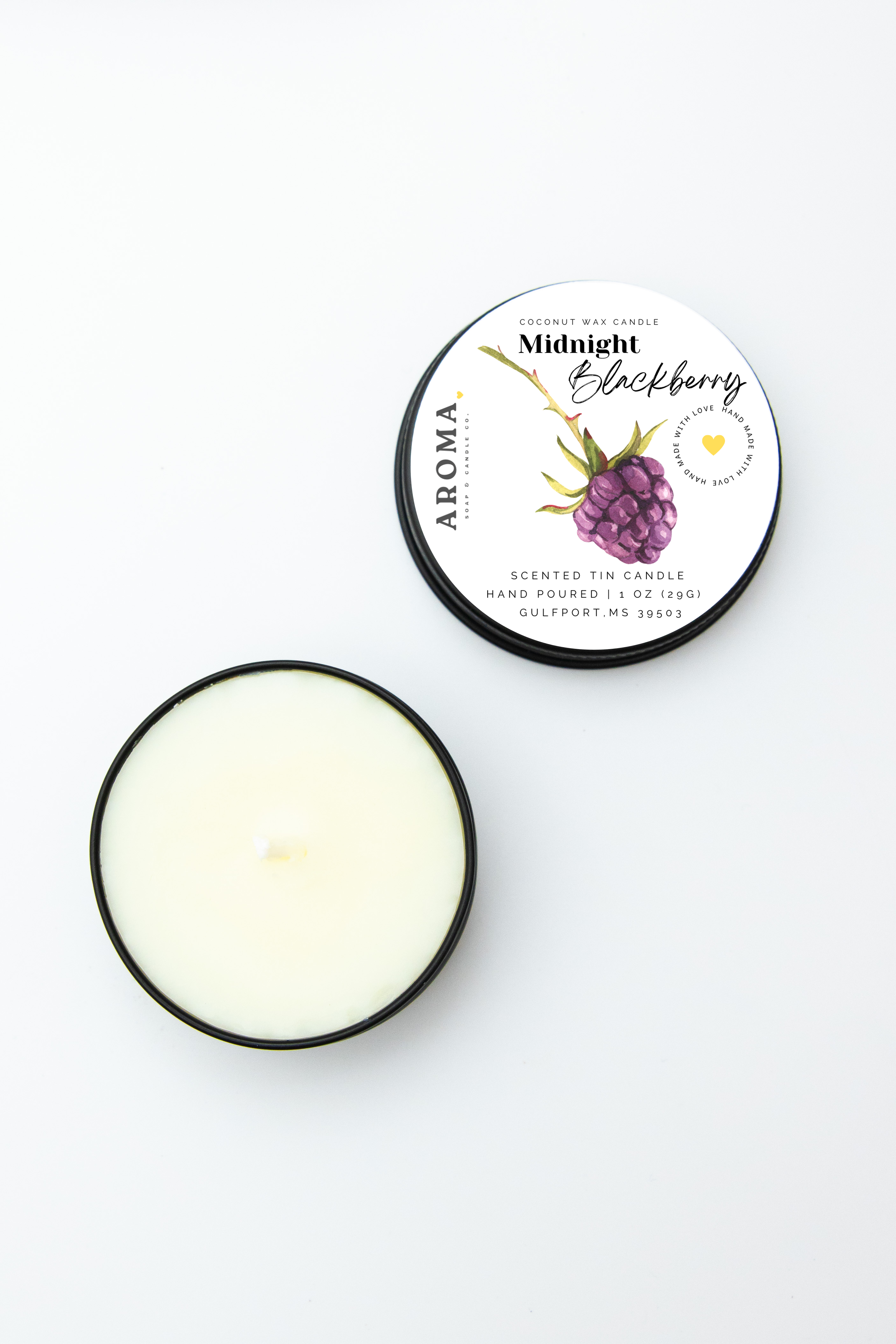 Midnight Blackberry Trial Size Candle - 1 oz