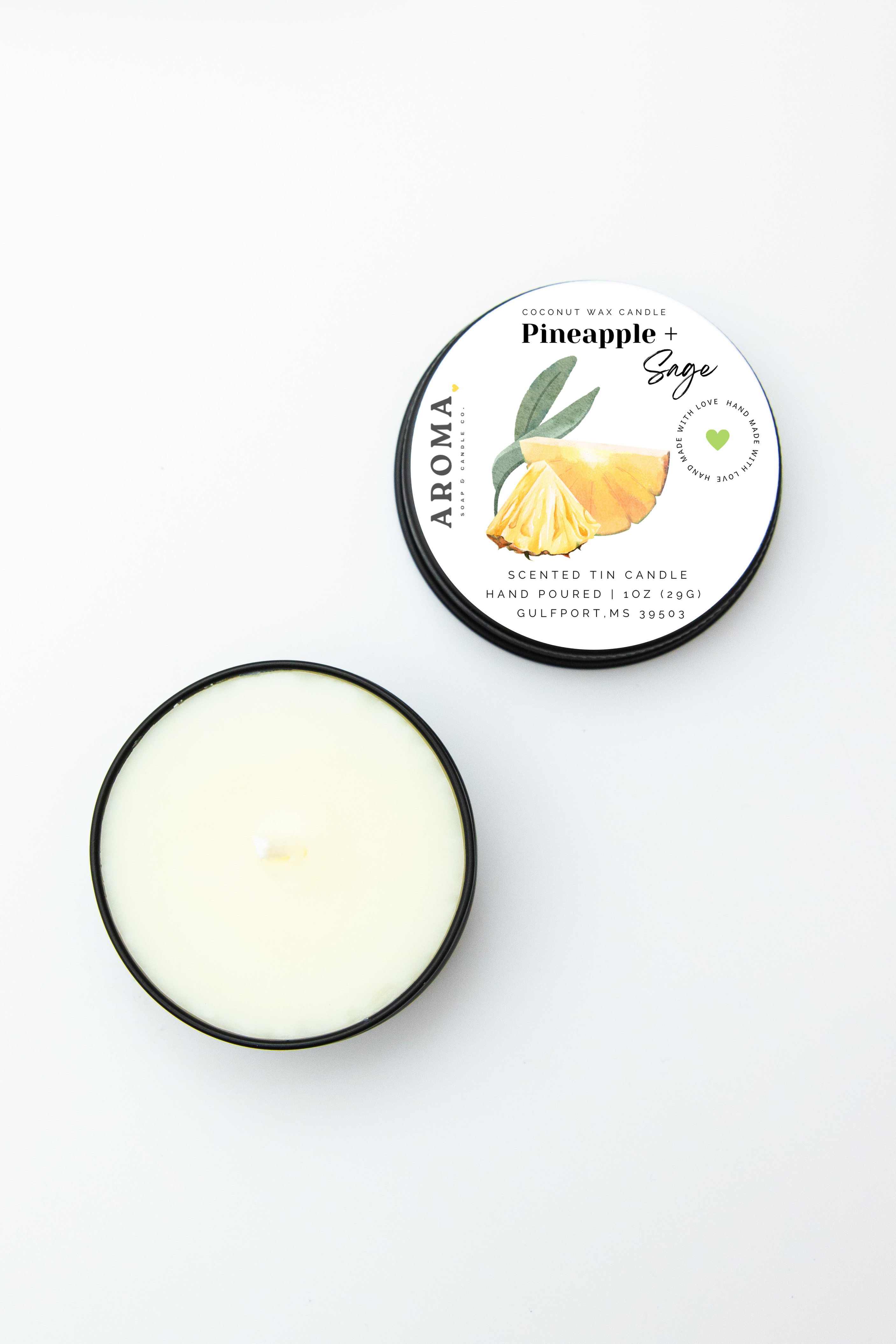 Pineapple + Sage Sample Candle