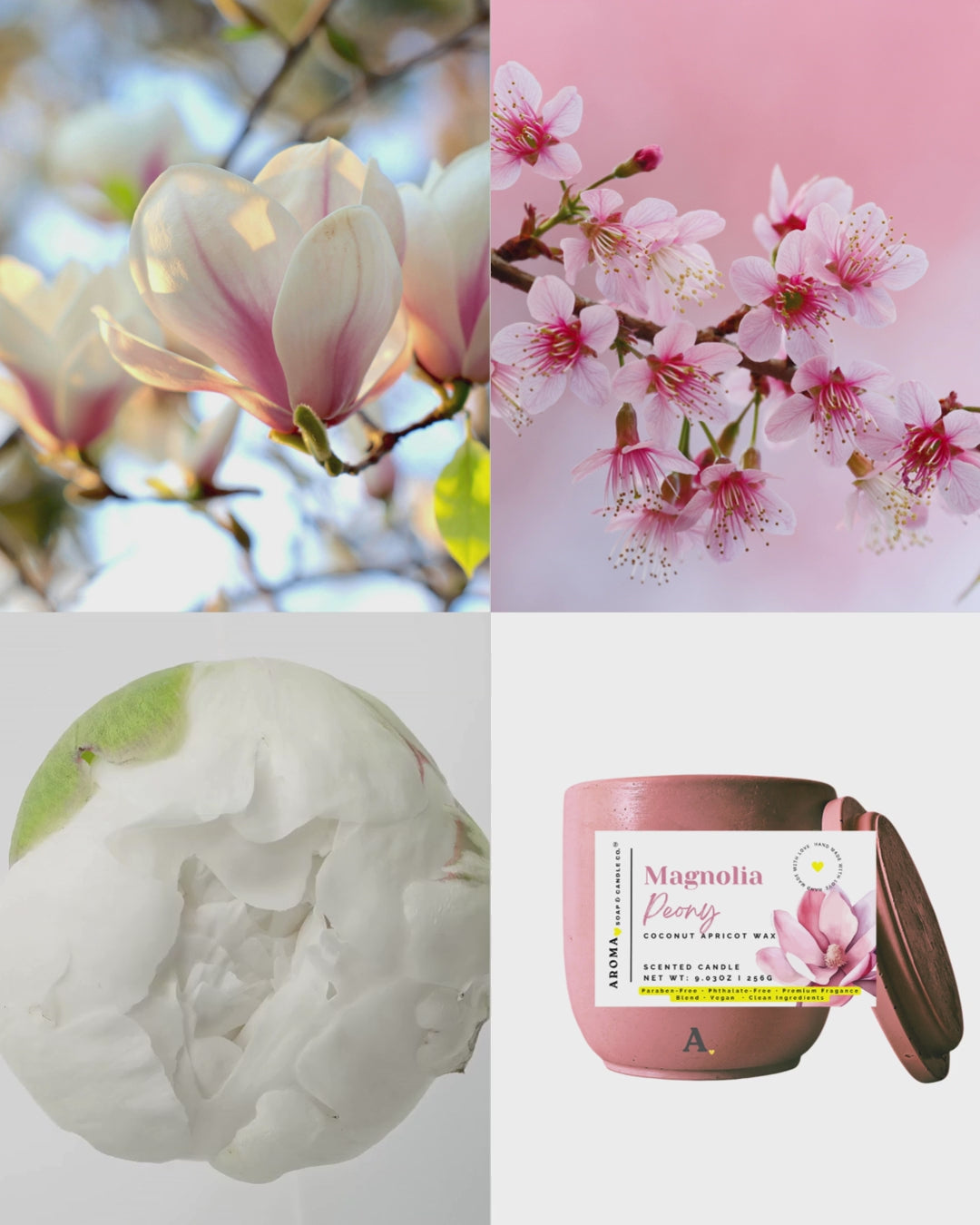 Magnolia Peony – Signature Concrete Jar Candle
