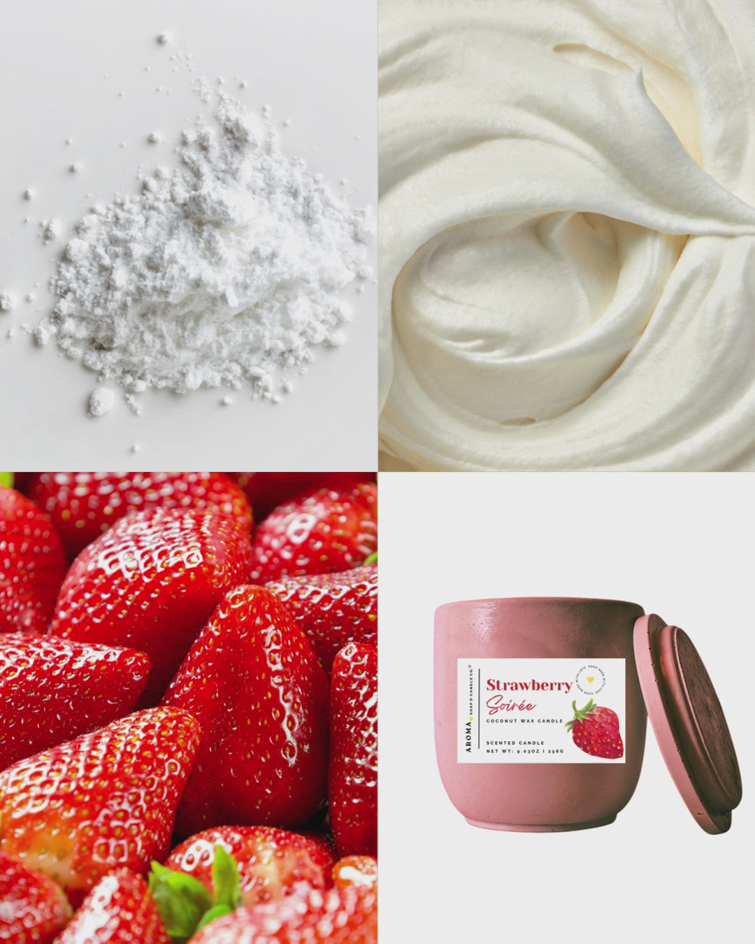 Strawberry Soirée - Signature Concrete Jar Candle