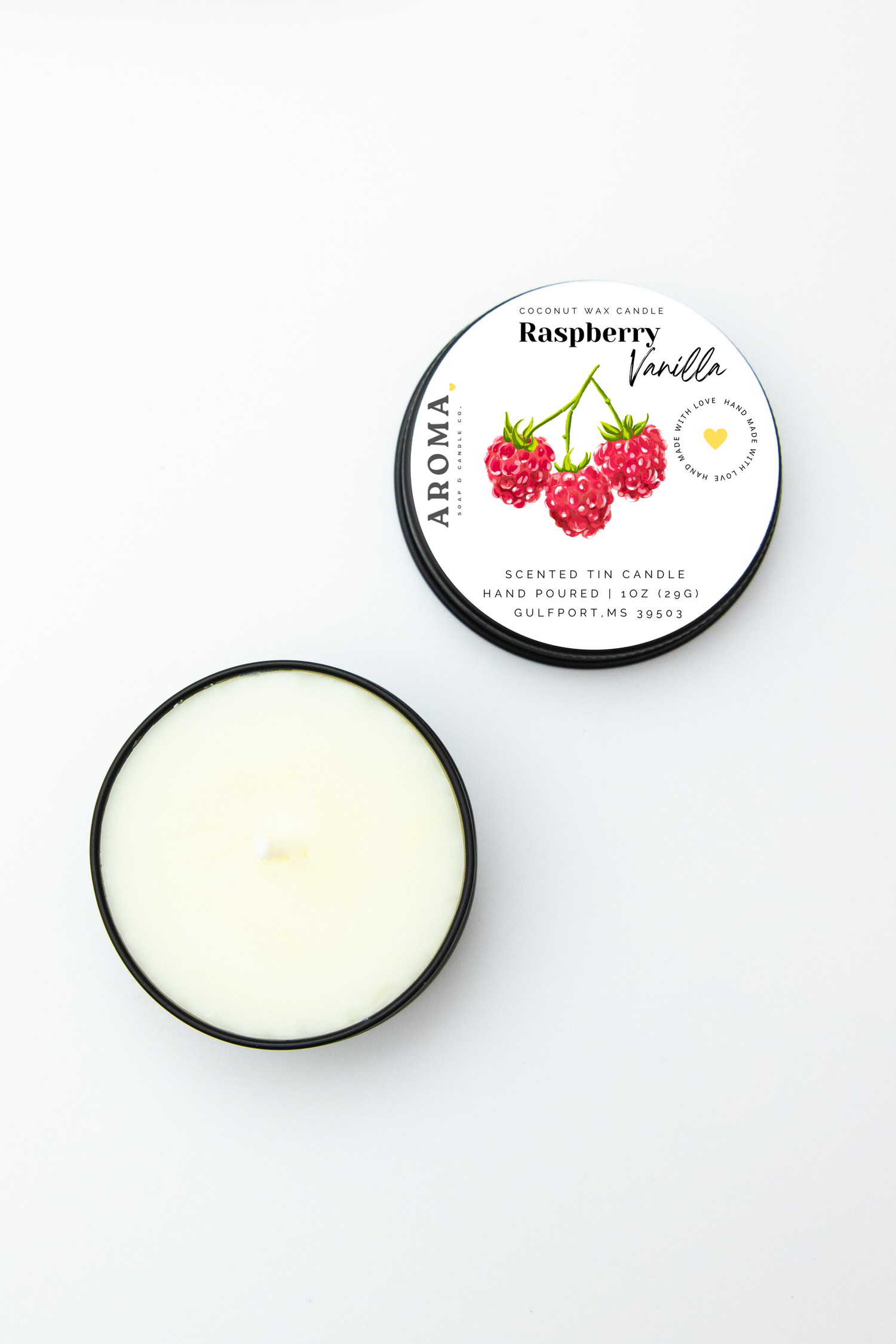 Raspberry Vanilla Sample Candle