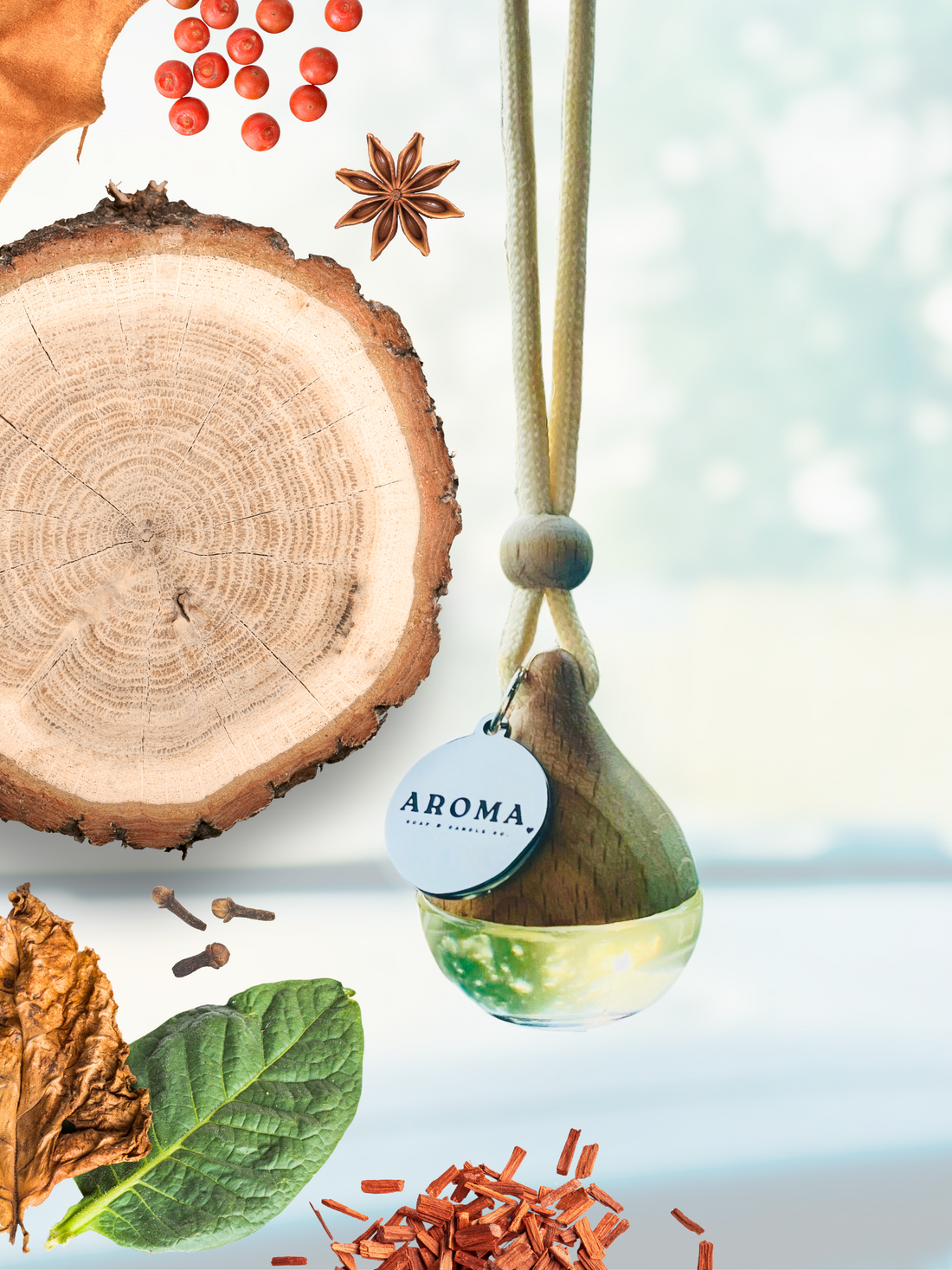 Teakwood Car Diffuser