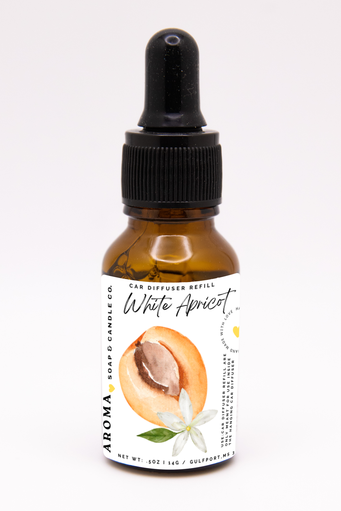 White Apricot Car Diffuser Refill